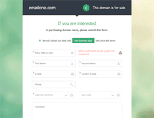 Tablet Screenshot of emailone.com